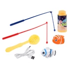 Kép 6/8 - Interaktív Világító Akvárium - Horgász Játék Mágneses Halakkal