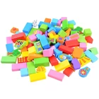 Kép 2/8 - Fa Építőkocka Készlet - Farm - 100 Darabos