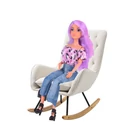 Kép 8/9 - Anlily Baba Hosszú Pasztellszínű Hajjal és Farmerben 