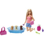 Kép 3/7 - Barbie Kutyafürdető Játékkészlet Kiskutyákkal