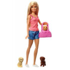 Kép 4/7 - Barbie Kutyafürdető Játékkészlet Kiskutyákkal