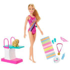 Kép 2/5 - Úszó Barbie Kiskutyával és Kiegészítőkkel