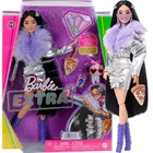 Kép 1/4 - Barbie EXTRA Baba lila szőrmés ezüst kabátban