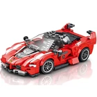 Kép 2/7 - Építő Blokkok Szuper Sportautó Piros CABRIOLET - 360 darabos Készlet