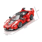 Kép 3/7 - Építő Blokkok Szuper Sportautó Piros CABRIOLET - 360 darabos Készlet