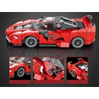 Kép 4/7 - Építő Blokkok Szuper Sportautó Piros CABRIOLET - 360 darabos Készlet