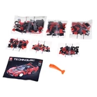 Kép 5/7 - Építő Blokkok Szuper Sportautó Piros CABRIOLET - 360 darabos Készlet