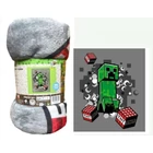 Kép 1/3 - Minecraft Puha Takaró - Creeper, TNT, Robbanás 130x160 cm