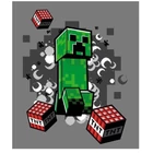 Kép 2/3 - Minecraft Puha Takaró - Creeper, TNT, Robbanás 130x160 cm