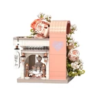 Kép 3/9 - Építőjáték - Romantikus Esküvői Terem Vitrinnel + Virágokkal Blokk