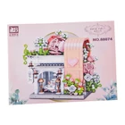 Kép 9/9 - Építőjáték - Romantikus Esküvői Terem Vitrinnel + Virágokkal Blokk