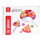 Kép 8/8 - Szeletelhető Fa Játék Pizza Készlet