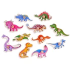 Kép 4/4 - Fa Dinoszaurusz Oktató Kirakó Tábla 
