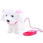 Kép 3/5 - Fehér Interaktív Aranyos Kutya - Sétál és Ugat