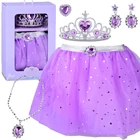 Kép 1/9 - Hercegnő jelmez "HOLD HERCEGNŐ" - Köpeny és Ékszer Szett