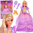 Kép 1/10 - Anlily: Hosszú Hajú Hercegnő Baba Báli Ruhában + Kiegészítők