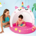 Kép 1/3 - Intex Unikornis Felfújható Baby Medence