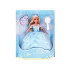 Kép 1/7 - Anlily Hóhercegnő Baba Kék Ruhában Hópelyhekkel