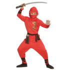 Kép 2/4 - Red Dragon Ninja Jelmez 5-7 Évesre