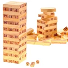 Kép 2/5 - Jenga Shaken Tower Fa Kockák 54db-os