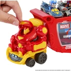 Kép 4/4 - Hot Wheels - Marvel - Racerverse Hulkbuster Szállítójármű 