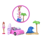 Kép 2/3 - Mini BarbieLand - Sportkocsi, Szörffel és Hullámmal