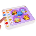 Kép 14/14 - Montessori  Interaktív Panel - Tanulási Érzelmek Számok Figurák 