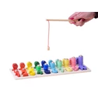 Kép 2/6 - Fa Oktató Puzzle - Horgászó Játék Számokkal