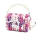 Kép 1/4 - Kreatív Bolyhos Pomponos Táska Készítő Készlet