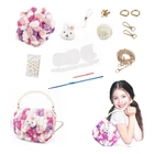 Kép 3/4 - Kreatív Bolyhos Pomponos Táska Készítő Készlet