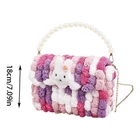 Kép 4/4 - Kreatív Bolyhos Pomponos Táska Készítő Készlet