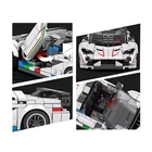 Kép 5/6 - Építő Blokkok - Szuper Sportautó Fehér KABRIOLETT - 348 darabos Készlet