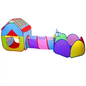 Játszósátrak, játszóházak és alagutak