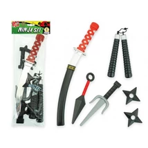 Ninja Fegyver Készlet - tanto, sai, nunchaku, dobófegyverek