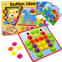 Kreatív Montessori Mozaik Gomb Kirakó 