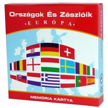 Országok És Zászlók Memória Kártyajáték: Európa