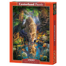 Castorland 1500 db-os Puzzle - Farkas a Vadonban