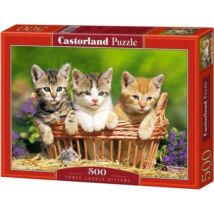 Castorland 500 db-os Puzzle - Három Szeretnivaló Kiscica