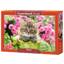 Castorland 500 db-os Puzzle - Cica a Virágos Kertben