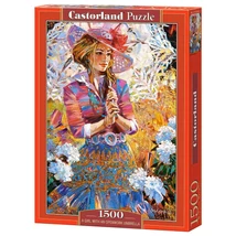 Castorland 1500 db-os Puzzle - Lány esernyővel 