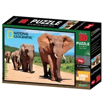 National Geographic 3D Puzzle: Elefántok 500 db 