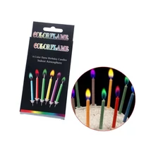 Színes lángú tortagyertya 