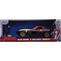 Marvel Avengers - Fekete Özvegy és 1966 Corvette Modell Autószett