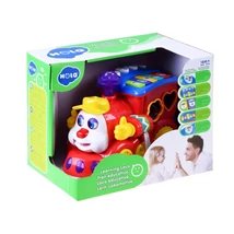 Interaktív Mozdony Válogató + Színes Blokkok Zene + Fény