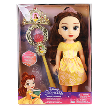 Disney Belle (Szépség) Baba Tiarával és Jogarral
