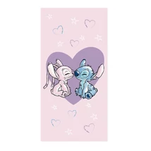 Stitch és Angel Szivecskés Fürdőlepedő 