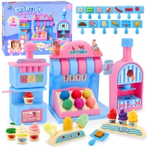 Gyurma Fagylaltozó és  Édesség Készlet - Sok Kiegészítővel