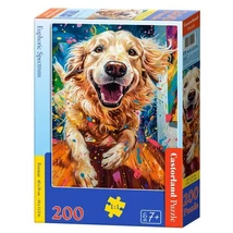 200 Darabos Castorland Puzzle - Golden Retriever Kutyus Boldogság