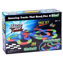 Magic Tracks Autópálya Világító Autóval