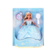 Anlily Hóhercegnő Baba Kék Ruhában Hópelyhekkel